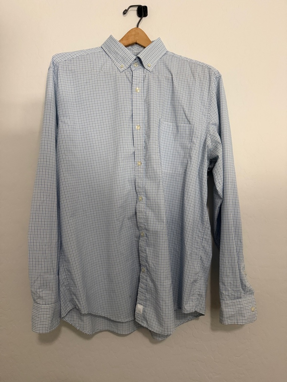 Vineyard Vines Light Blue Small-Check Button-Down Shirt